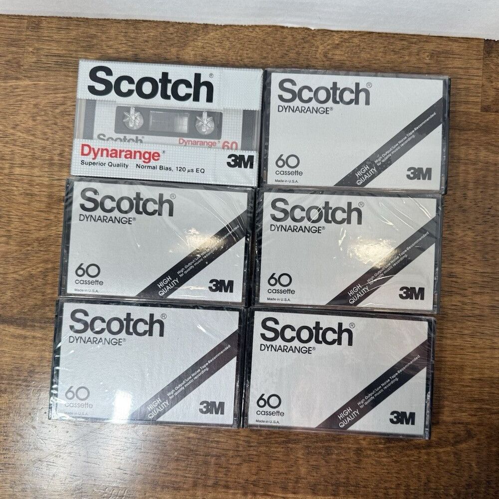Scotch Dynarange 60 Recordable Audio Cassette Tape, 60 Min, Jewel Case
